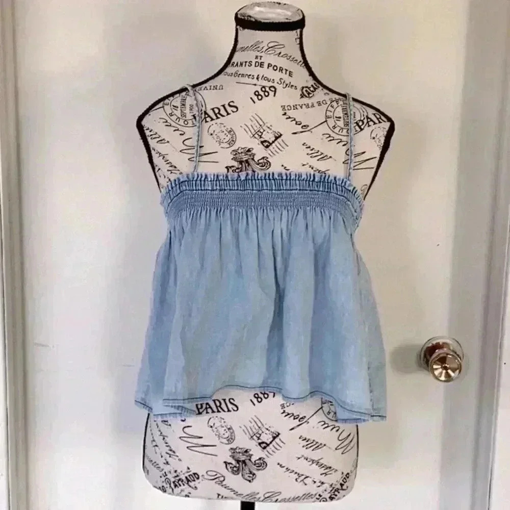 NWOT Hurley Denim  Top in Size Small